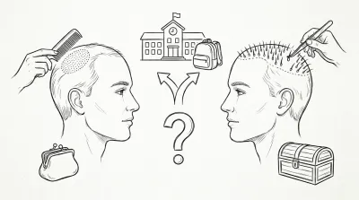 増毛と植毛の違いは維持費？学校生活で選ぶならどっち？