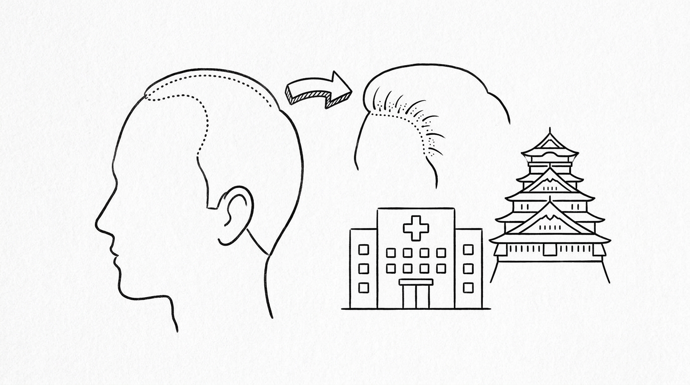 生まれつき広いおでこが植毛で改善できる理由
