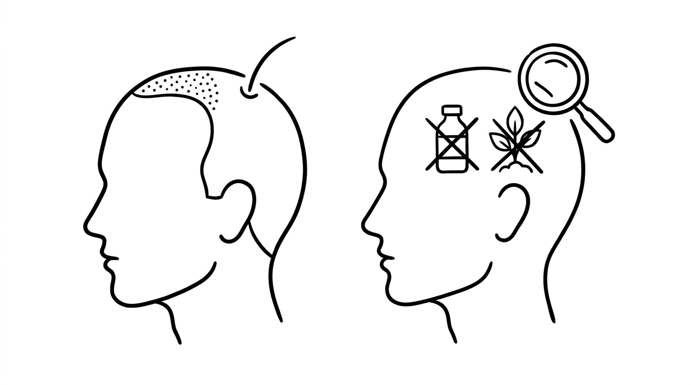 生まれつき広いおでこに薬や育毛剤が効かない理由