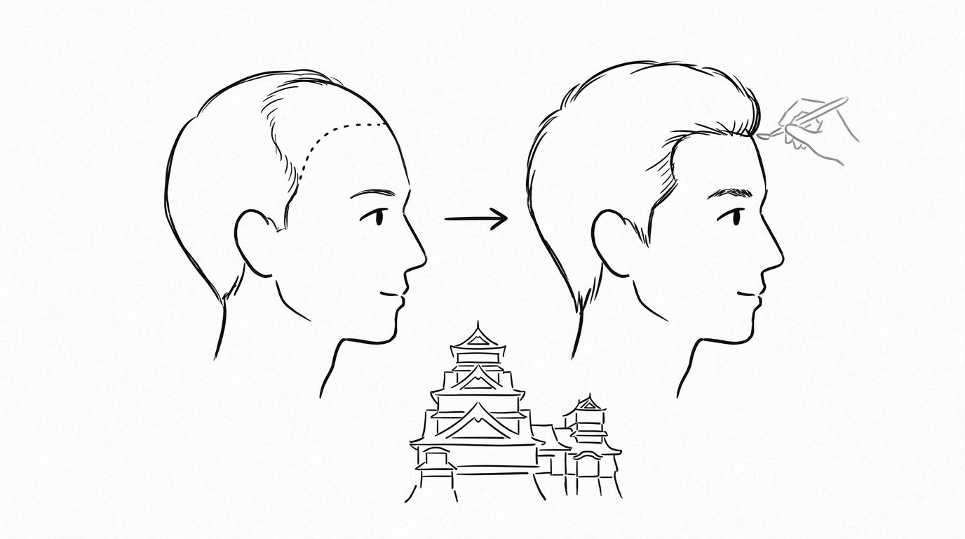 生まれつきおでこが広い場合、自毛植毛で改善できる可能性があります
