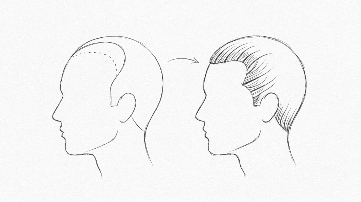 なぜ生まれつきおでこが広い人には植毛が有効なのか