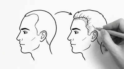 生まれつきおでこ広い男性は植毛で改善できる？